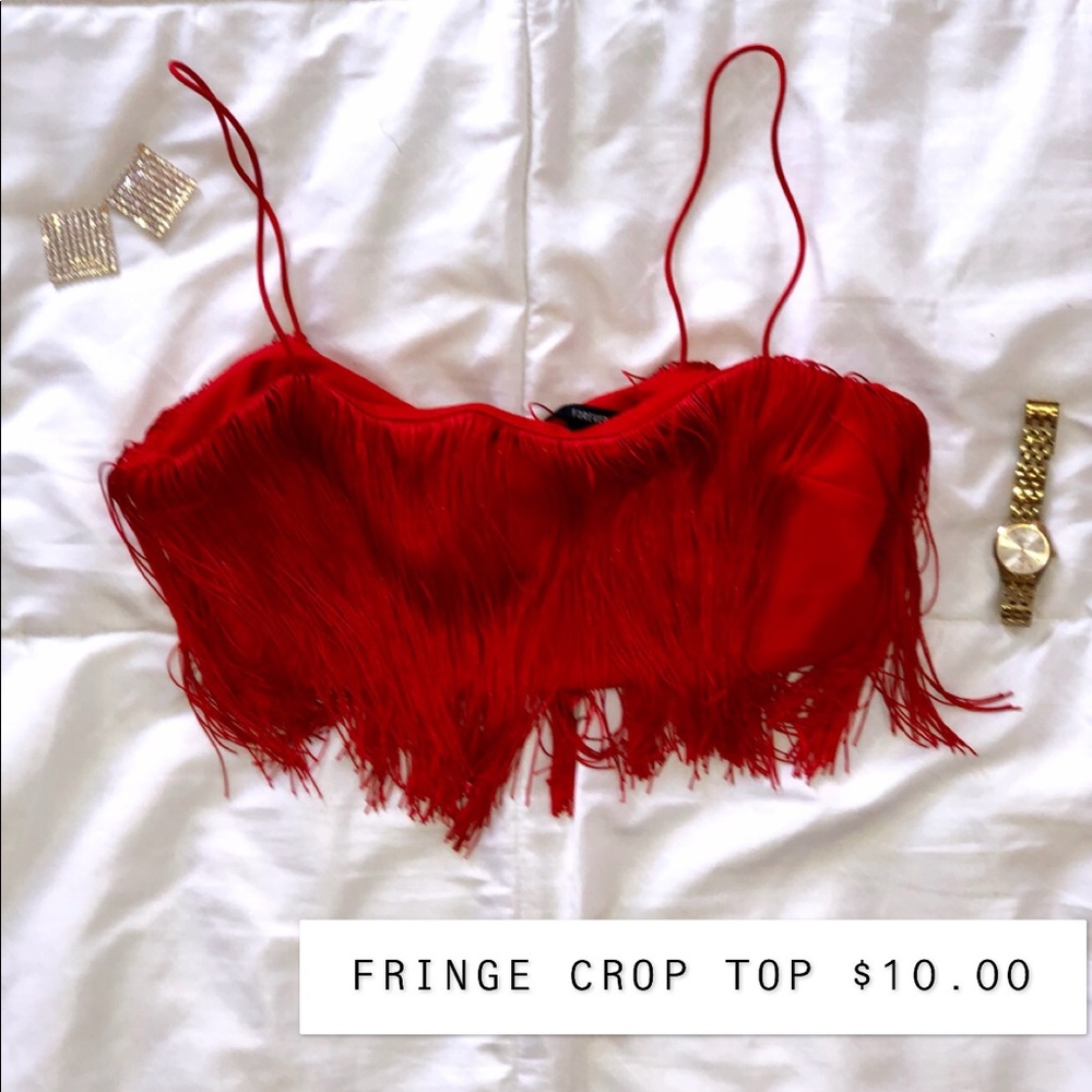 FRINGE CROP TOP